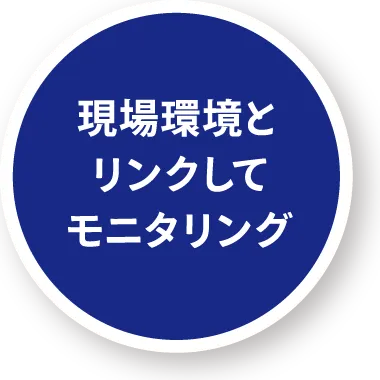 現場環境とリンクしてモニタリング